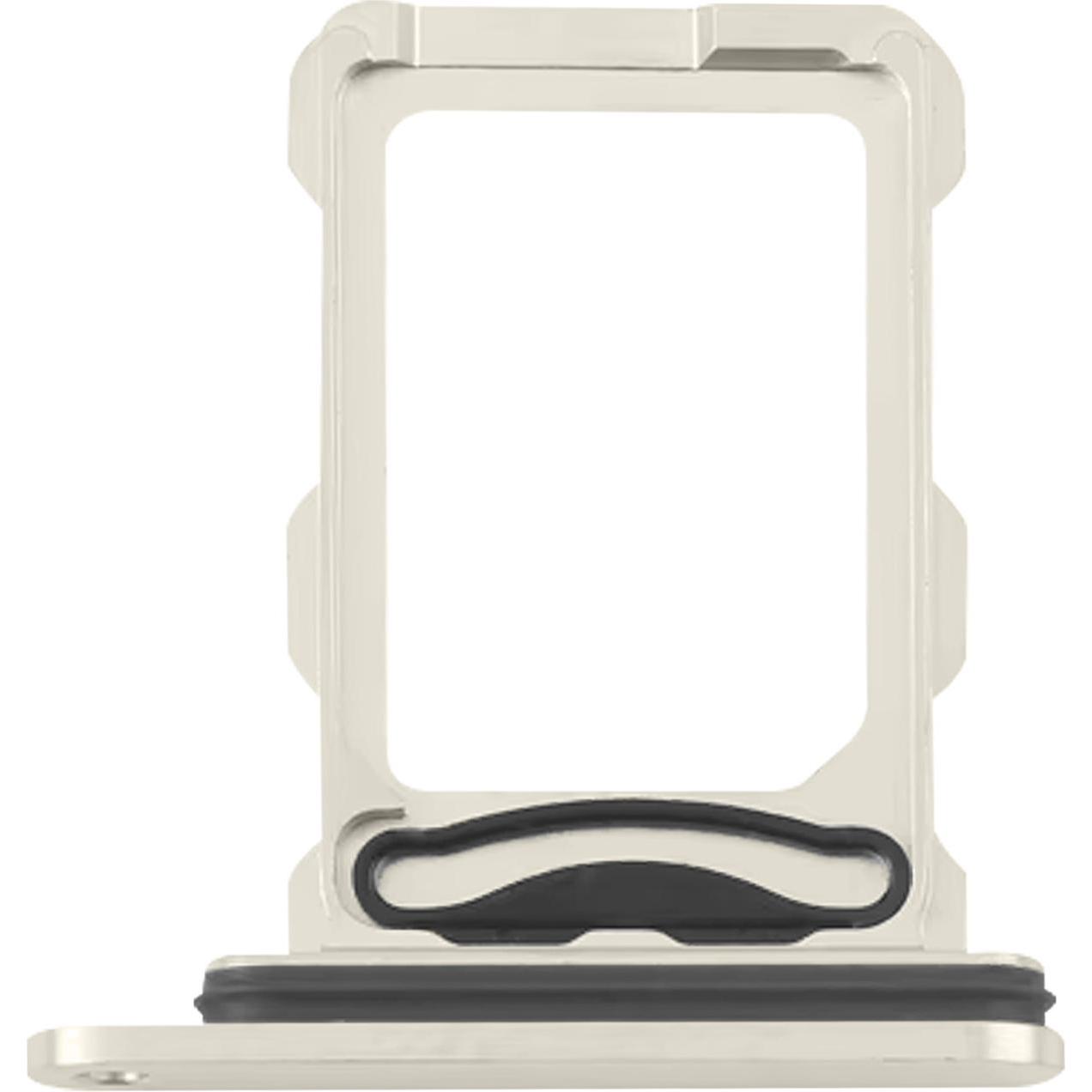 Clappio SIM-Kartenhalter Ersatzteil (iPhone 16 Pro Max), Mobilgerät Ersatzteile, Beige