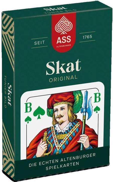 Actual product image ASS Altenburg 10050468-0001 - FSC Skat, tournament picture, 4-colour sheet in folding box (German, 3 - 4 Players)