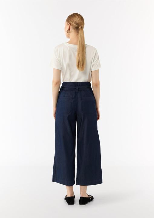 Actual product image Comma Hose Culotte aus Lyocellmix mit Bindegürtel (42)