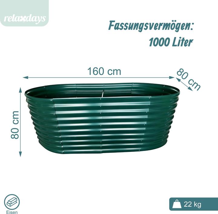 Actual product image Relaxdays raisedbed