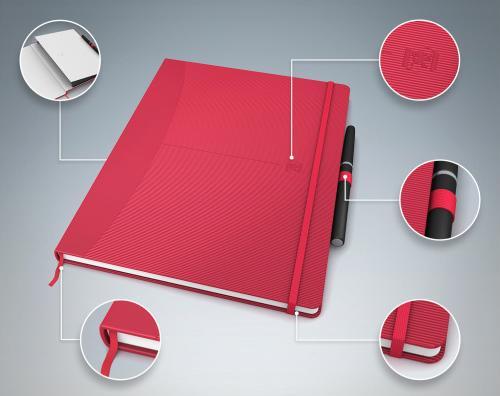 Produktbild Oxford Signature Notizbuch,Sortierte leuchtende Farben (B5, Liniert, Harter Einband)