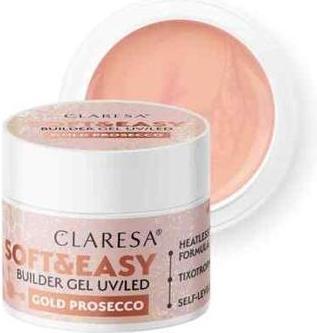 Image du produit Claresa SOFT&EASY Builder Gel UV/LED pour ongles Gold Prosecco 90g (90 ml)