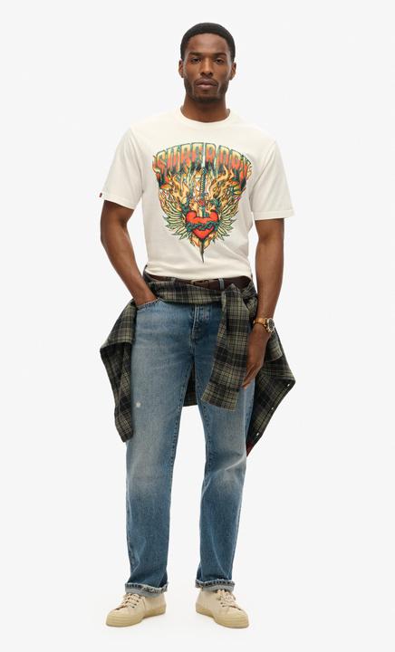 Actual product image Superdry Biker Rock Graphic Loose Tee (L)