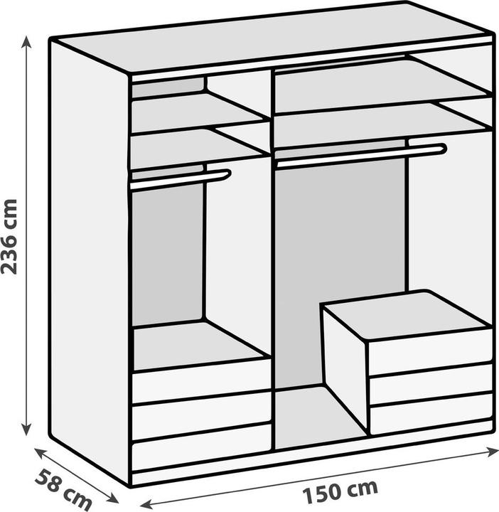 Actual product image Wimex Eschweiler (150 x 58 x 236 cm)