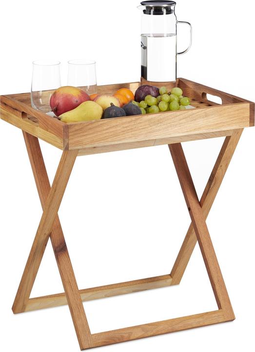Relaxdays Walnut tray table