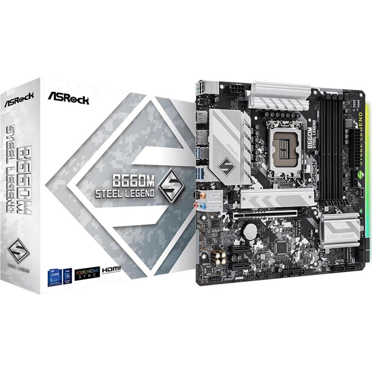 AsRock B660M Steel Legend (LGA 1700, Intel B660, mATX), Mainboard