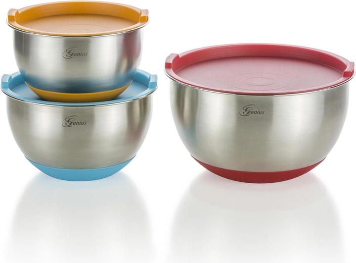 Actual product image Genius Stainless steel bowl set (22 cm, 3 l, 3 x)