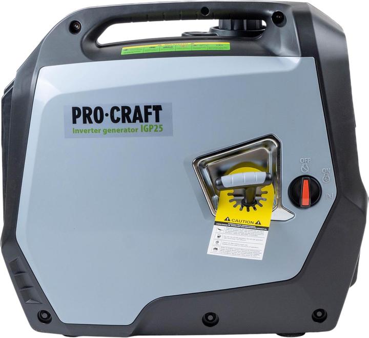 Produktbild Procraft IGP25 Benzin Inverter Generator Stromerzeuger 1800 W 4000 ml 2× 230 V, 1× 12 V DC Ausgang (1800 W, 4 l)