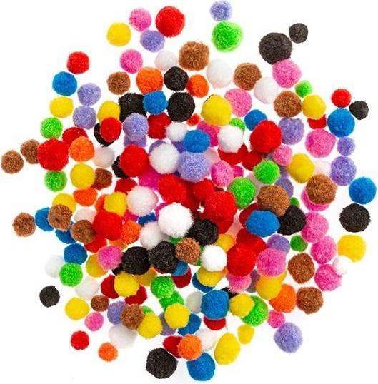 DP Craft Polyester-Pompons Mix 300 Stk