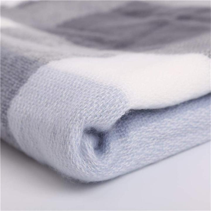 Produktbild Only-Bags.Store schal dicker Strickschal kariertes Halstuch Schal Poncho