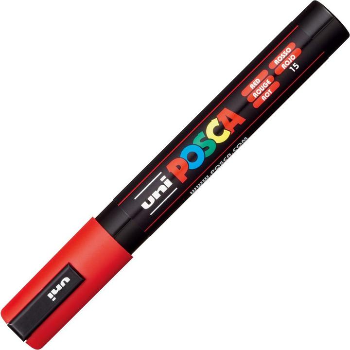 Produktbild Posca Medium Marker PC-5M (Red, 2.50 mm, 1 x)