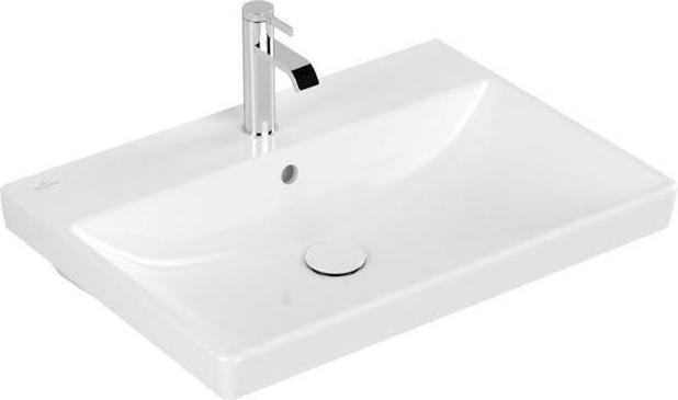 Actual product image Villeroy & Boch V&B washbasin AVENTO 650x470mm w ÜL white Alpine CeramicPlus (470 mm, 650 mm)