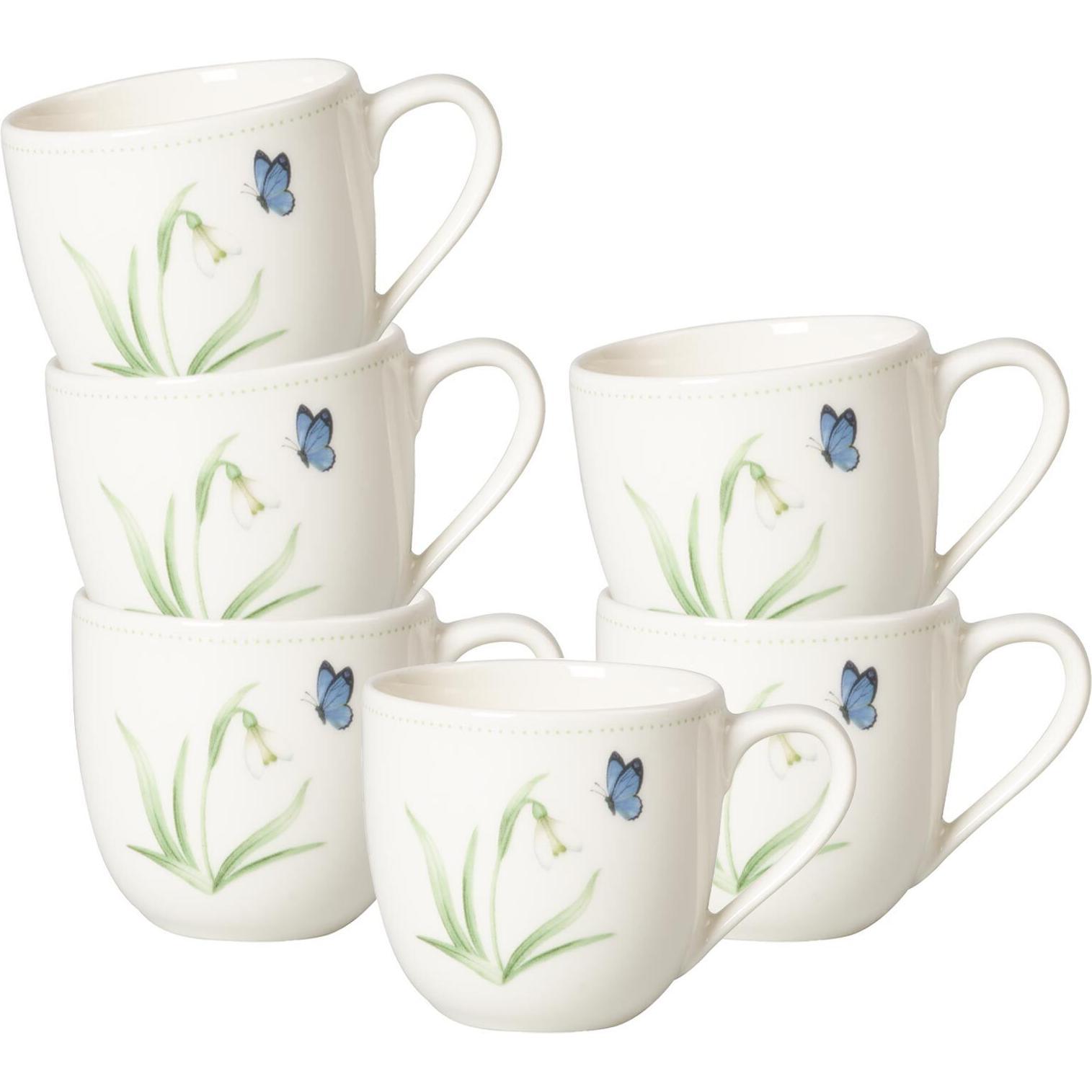 Villeroy & Boch, Tasse, Multipack Colourful Spring Mokka-/Espressoobertasse - 6 Stück (100 ml, 6 x)