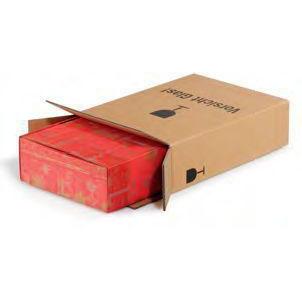 Transpak, Cartone + Scatola di spedizione, Dimensioni del cartone di spedizione 285x110x390mm qualità 2.3BC marrone affrancato marrone (20 x)