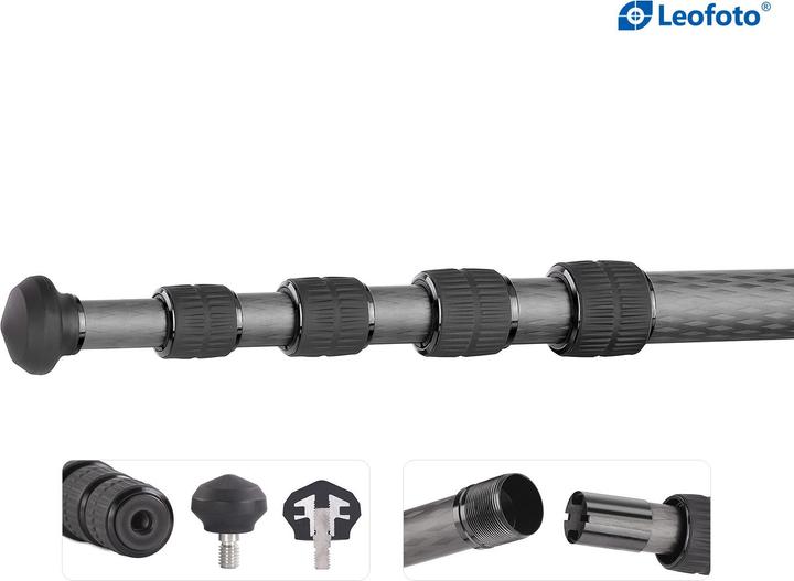 Actual product image Leofoto LS-225C Set (Metal, Carbon)