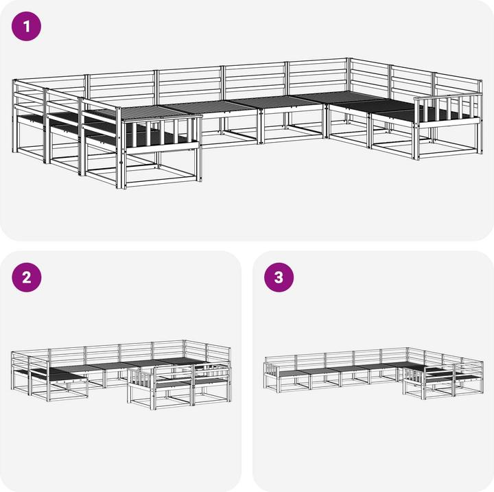 Produktbild vidaXL Outdoor-Sofagarnitur