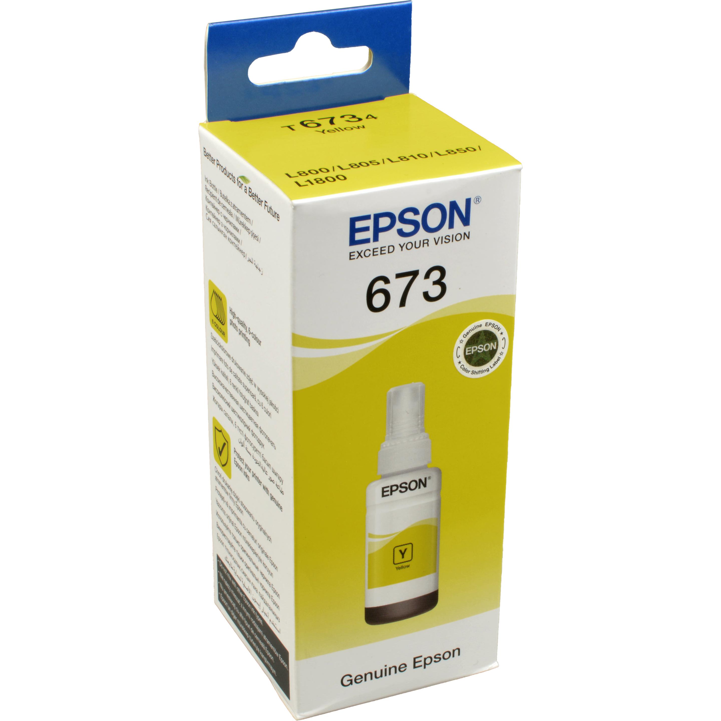 Thumbnail - Epson, Druckerpatrone, T6734 YELLOW INK BOTTLE (Y)