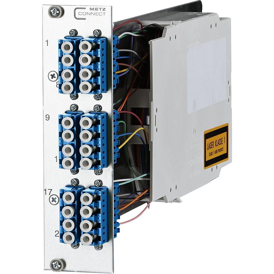 Thumbnail - Metz Connect 1528S971061E OpDAT CM 6xLC-Q Keramik blau Pigtails OS2 eingelegt u.abgesetzt, Server Zubehör, Blau