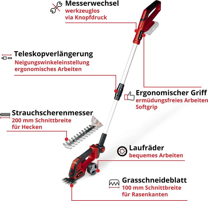 Productafbeelding Einhell GE-CG 18/100 LiT Power X-Change (Oplaadbare batterij)