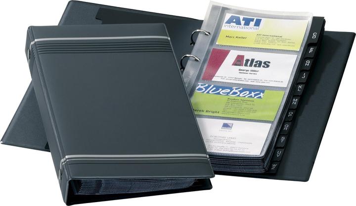 Produktbild Durable Visitenkartenbuch Visifix für 200 Visitenkarten, Anthrazit (57 x 90 mm)