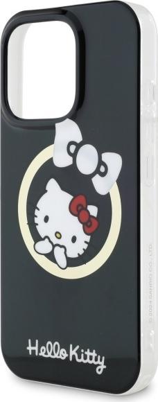 Actual product image Hello Kitty HKHMP16LHFLBK iPhone 16 Pro 6,3" czarny/black hardcase IML Fun bow Magsafe (Apple iPhone 16 Pro)