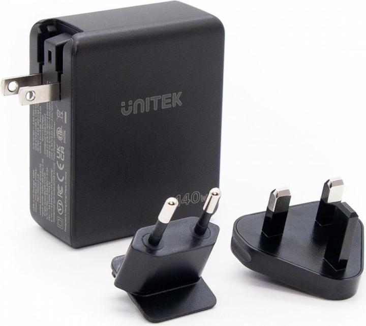 Actual product image Unitek ŁADOWARKA GAN 2X USB-C USB-A 140W (140 W)