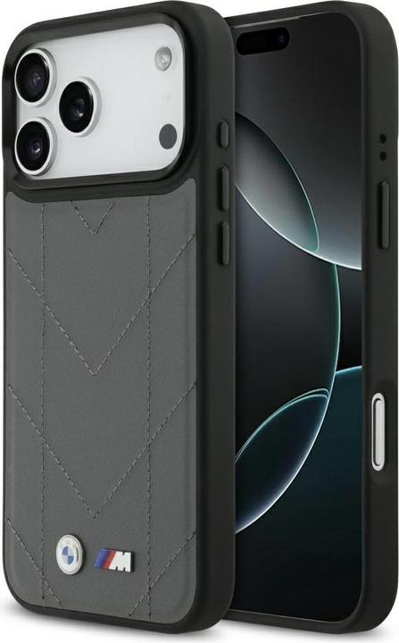 BMW Case M Quilted Logo MagSafe for iPhone 17 Pro Max anthracite (Apple iPhone 17 Pro Max)