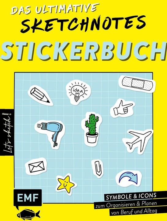 Produktbild Let's sketch! Das ultimative Sketchnotes-Stickerbuch – Über 600 Sticker: Symbole und Icons zum