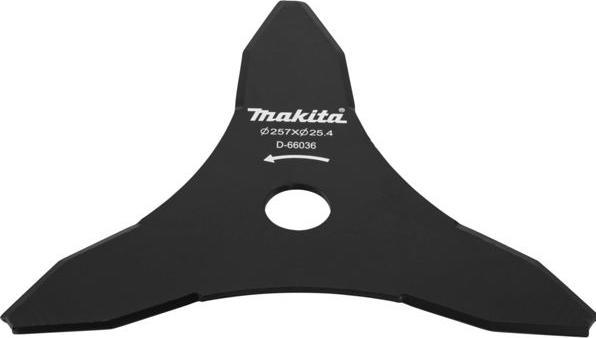 Produktbild Makita D-66036 Dickichtmesser 257x25,4mm (Rasentrimmer, Rasenmäher Messer + Ersatzmesser Gartenmaschinen)