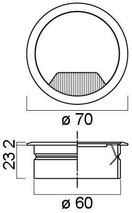 Image du produit Goll ouverture du câble (Trou de câble)