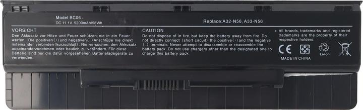 Image du produit ASUS Akku A31-N56, A32-N46, A32-N56, A33-N56 Ersatzakku (6 cellules, 5200 mAh)