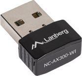 Actual product image Lanberg Converter USB Adapter Wireless Network Card NC-AX300-WI AX300 1X Internal antenna | (USB)