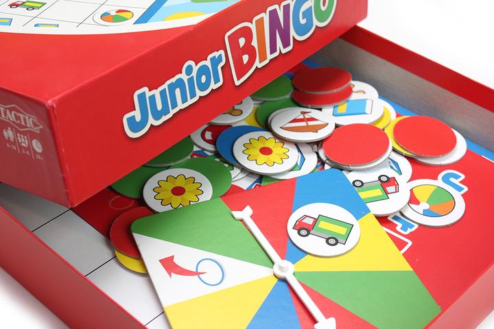 Actual product image Tactic Junior bingo (Danish, Dutch, English, Estonian, Finnish, French, German, Lithuanian, Norwegian, Swedish, Ukrainian, 2 - 6 Players)