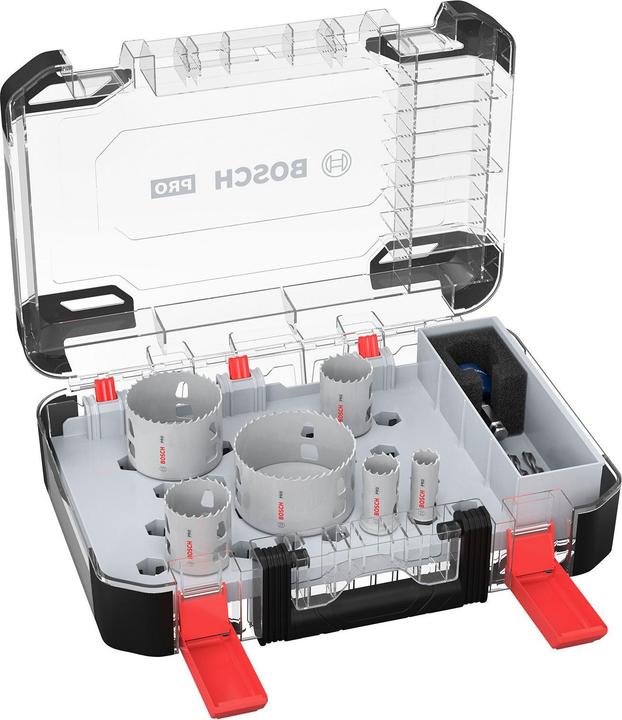 Bosch Professional Zubehör PRO Multi Material PC Plus Lochsägen-Set, 9-tlg. (44 mm, 19 mm, 68 mm, 83 mm, 38 mm, 25 mm)