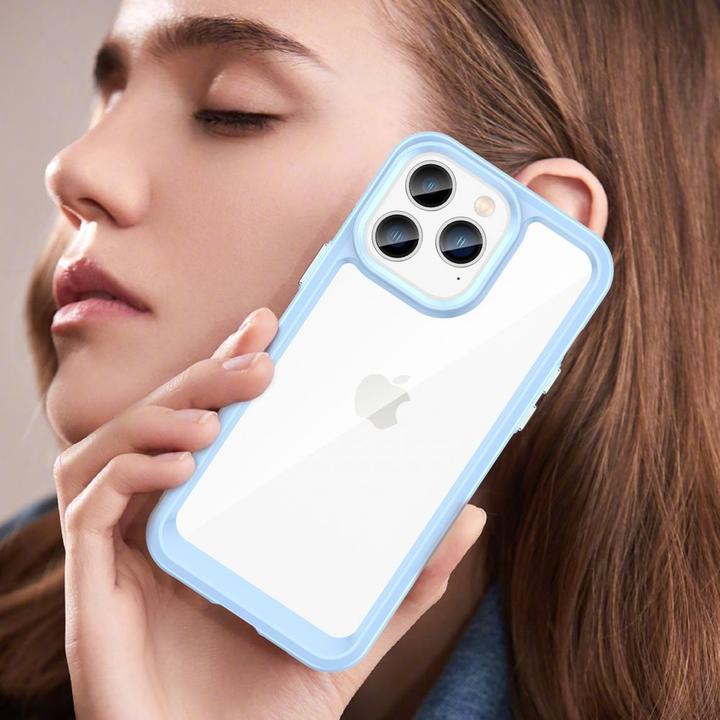 Produktbild Hurtel Outer Space Case iPhone 14 Pro Max hard case with a gel frame blue (Apple iPhone 14 Pro Max)
