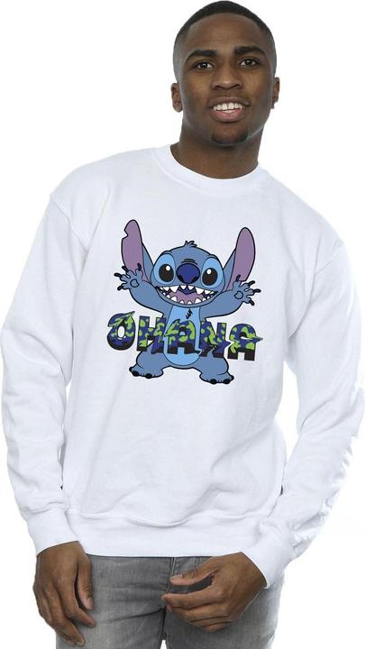 Produktbild Disney Lilo And Stitch Ohana Blue Glitch Sweatshirt (L)