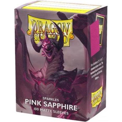 Arcane Tinman 11061 100 Sleeves ST Matte Pink Shappire Dragon Shield