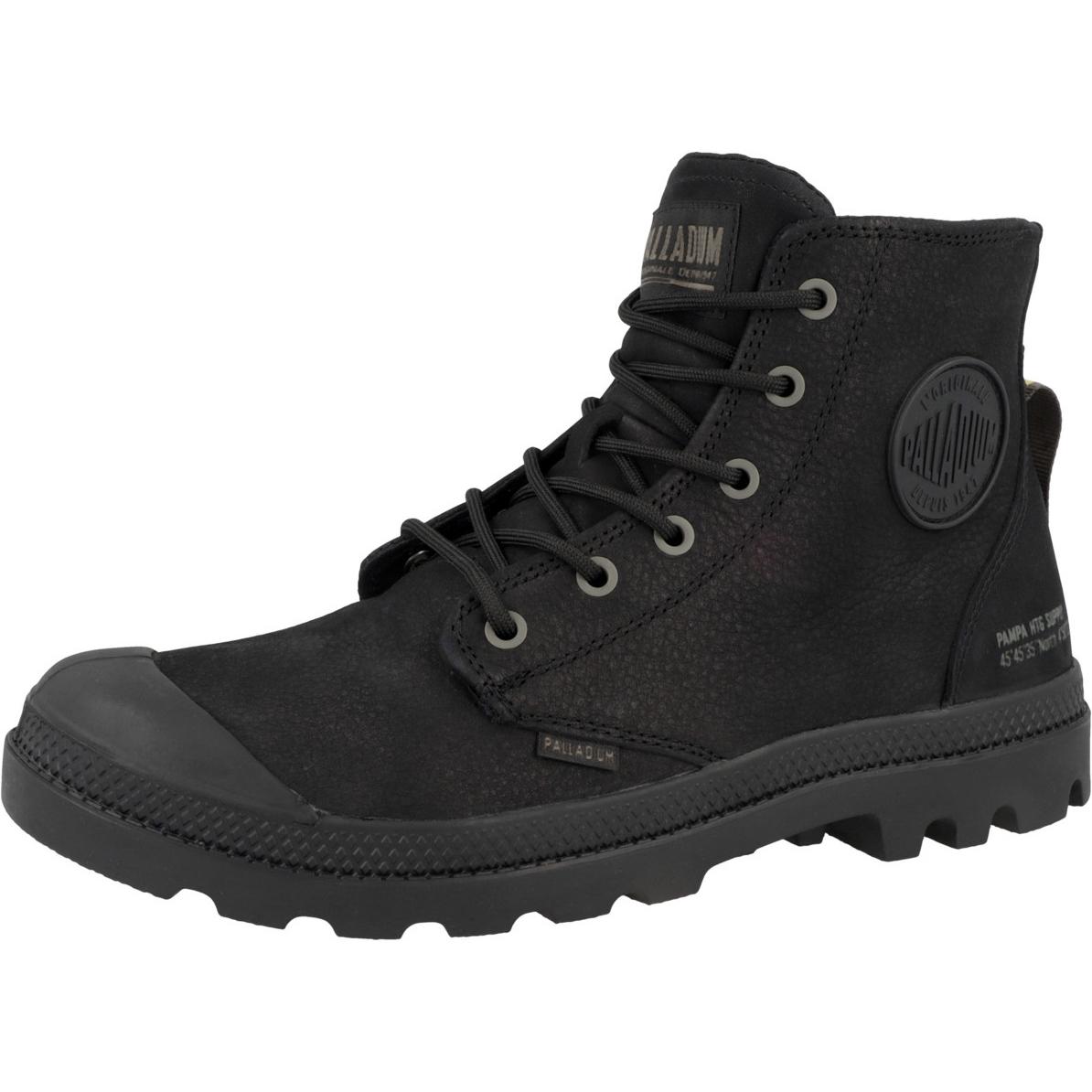 Palladium, Unisex, Boots + Stiefel, Pampa Hi Supply Lth - 52507, Schwarz, (39)