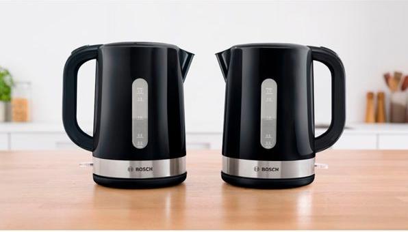 Image du produit Bosch Hausgeräte TWK6A513 bouilloire électrique Noir, Acier inoxydable (1.70 l)