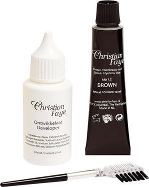 Actual product image Christian Faye Eyebrow Eyelash Dye Brownblack