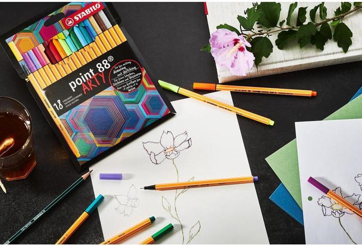 Produktbild STABILO Point 88 (Mehrfarbig, 18 x)