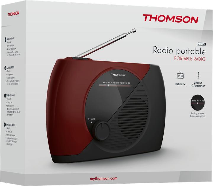 Actual product image Thomson RT353 Radio red-black (KW)