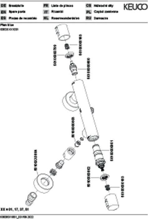 Produktbild Keuco Thermostat-Brausemischer PLAN BLUE AP Aluminium-finish