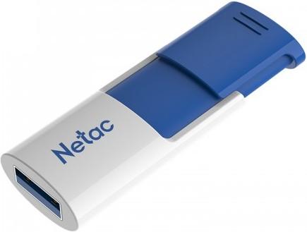 Actual product image Netac U182 Blue USB3.0 Flash Drive 32GB, retractable - White Blue (32 GB, USB-A)