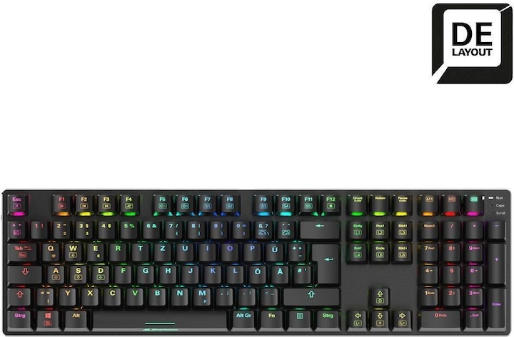 Produktbild Sharkoon SKILLER SGK36W Red DE (DE, Kabellos)