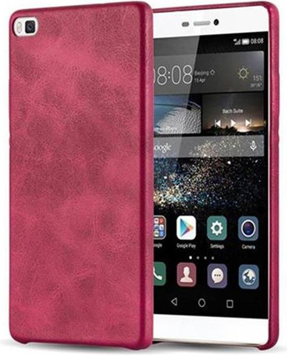 Actual product image Cadorabo Hard cover faux leather with texture (Huawei P8)