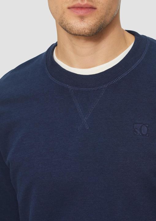 Produktbild S.Oliver Sweatshirt Crew Neck-Sweatshirt aus Baumwollmix mit Logo-Stickerei (XL)