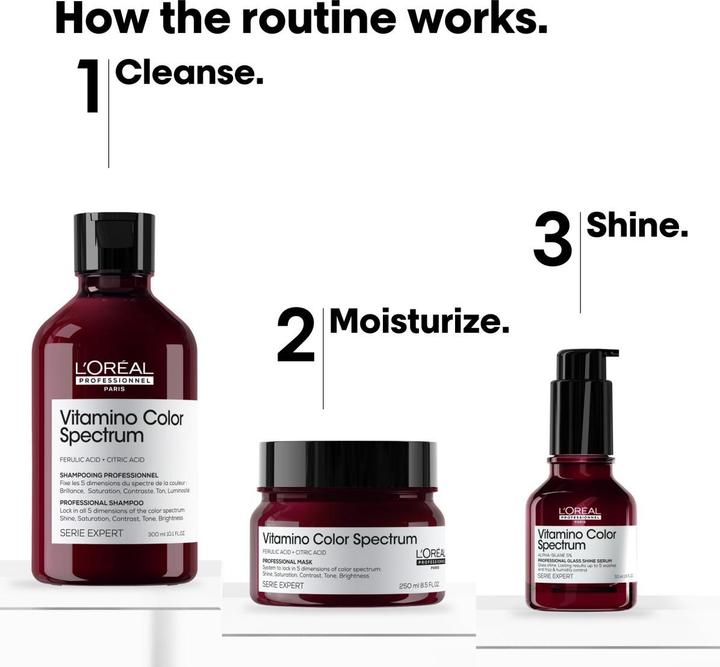 Immagine prodotto L'Oréal Professionnel Vitamino Colour Spectrum Glass Shine Serum (30 ml)