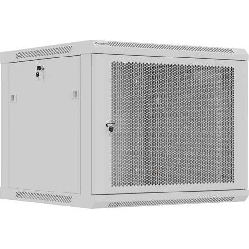 Lanberg SZAFA INSTALACYJNA RACK WISZĄCA 19" 9U 600X600 SZARA DRZWI PERFOROWANE (TARIFFA FLAT) (9 HE, Rack da 19 pollici), Armadio rack, Grigio