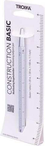 Image du produit Troika Stylo à Bille Construction Basic Argent (Argent, 1 x)